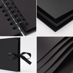 Nerdy Admin - A4 80 Pages Scrapbook with Accessories - Black