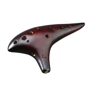 GAJTOYS - Ocean Notes 12 Hole Sweet Potato Ocarina Dolomite Pottery