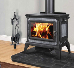 SuaTools - 5 Pieces Fireplace Tool Set Portable Fire Place Accessories Set - Black