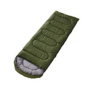 Herqona - Hooded Camping Sleeping Bag 180cm - Army Green