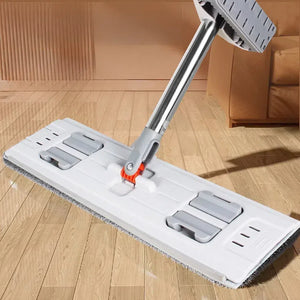 Pract Pack - Rotating Mop Spinning Mop with Telescopic Handle 133cm - White