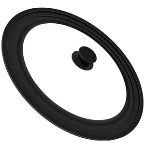 PRUCHEF - Universal Silicone Glass Lid for Pots Pans Skillets 24–28cm