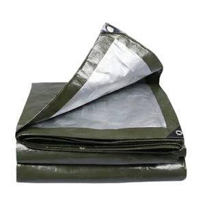 HERQONA - PE Outdoor Tarp Cover 600x900 cm Weather Protection - Olive Green