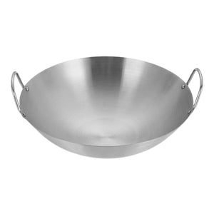 Pruchef  - Wok Aluminium with 2 Handles Chinese Style - 36x15 cm