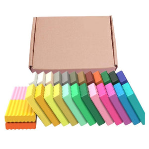 Nerdy Admin - 50 Colors Polymer Clay DIY Set with Accessories - Multi Colors