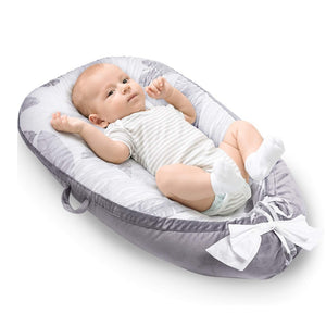 Toto Buds - Baby Lounger for Newborn Infant Baby Nest Sleeper - Gray