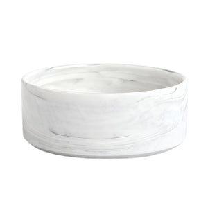 WigWagga - 20cm Ceramic Pet Food Bowl for Cats and Small Dogs - White