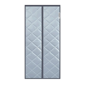 Herqona - 80x203 cm Magnetic Thermal Insulated Door Curtain - Grey