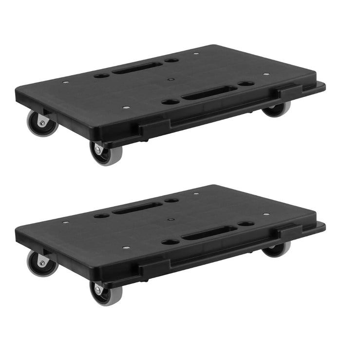 Pract Pack - 2 Pcs Heavy Duty Furniture Mover Dolly with 4 Wheels - Black