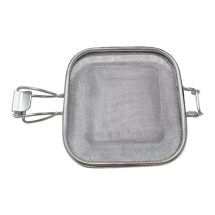 Pruchef - 25.5cm Stainless Steel Braai Broodjie Basket Sandwich Grill Press - Silver