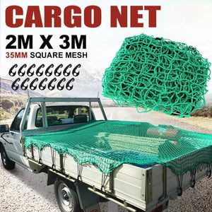 Herqona - 2mx3m Heavy Duty Transport Cargo Net - Green