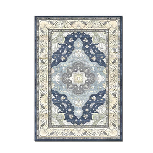 Volamor - 200cm Traditional Style Soft Polyester Area Rug for Living Room - Blue