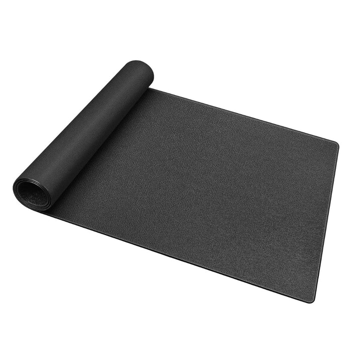 Volafit - 6mm Thick PVC Exercise Bike Trainer Mat 76 x 152 cm - Black