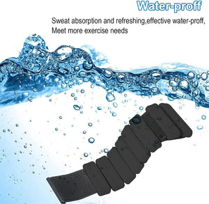 VolaFit - 2Pcs Silicone Adjustable Fitness Bands Wrist & Ankle Weights Set –  Black