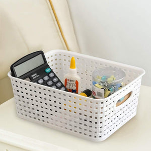 Pract Pack - 10Pcs Plastic Storage Basket Bins Shelf Organizer for Multipurpose