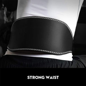 VolaFit - PU Waist and Back Support Belt for Squats, Lifting & Bodybuilding – Black