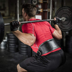VolaFit - PU Waist and Back Support Belt for Squats, Lifting & Bodybuilding – Black