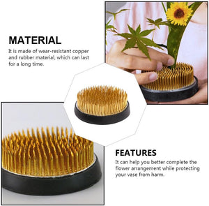 Volamor - 8cm Japanese Flower Holder for DIY Craft Flower Arrangements - Copper