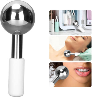 Volamor - 13.8cm Stainless Steel Luxury Face Ice Roller & Massage Tool - Silver