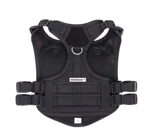 WigWagga - Small Durable Service Dog Vest Harness with Handle - Black