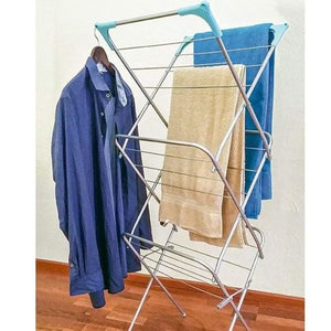 3 Tier Foldable Laundry Drying Rack Airer - 13m Drying Space - Blue