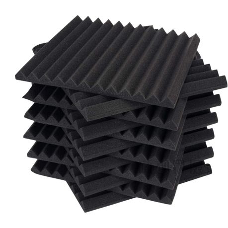 Nerdy Admin - 12 Pack Acoustic Foam Panels Sound Absorbing Panels Studio Foam Wedges