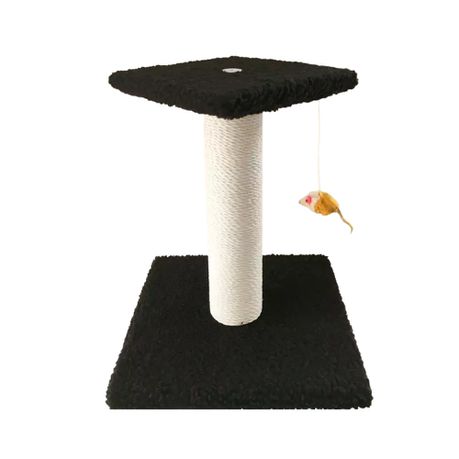 WigWagga - Cat Claw Scratcher Tower with Sisal & Plush Perch - 34cm