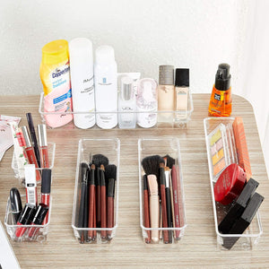Volamor - 10 Pcs Clear Acrylic Drawer Organizer Trays for Home & Office - Transparent
