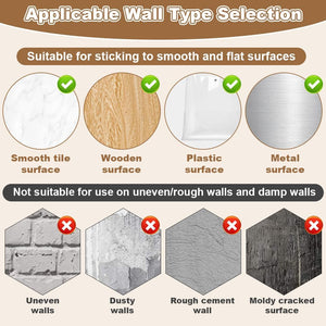Pract Pack - 3D Self Adhesive & Waterproof Wood Effect Wallpaper Roll – Brown