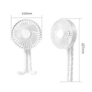 Toto Bubs - Rechargeable Desk & Stroller Fan Flexible Octopus Legs - White Default Title
