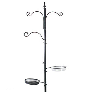 WigWagga - Bird Feeder Station Stand with 5 Hooks for Many Feeders - 210cm Default Title
