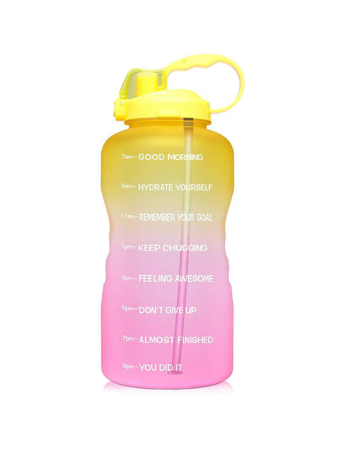 VolaFit - Motivational Quotes Water Bottle with Time Marker - 2L