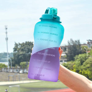 VolaFit - Large Size Motivational Water Bottle with Time Marker - 3.8L Default Title