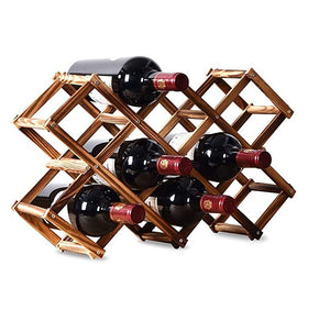 Bar Visor - Wooden Wine Rack Stand to Display Up to 10 Bottles Default Title