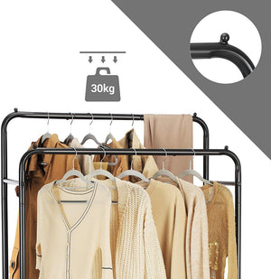 Pract Pack - Two Rail Free Standing Dry Clothes Rack for Hanging Clothes Default Title