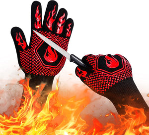Pruchef - Cut and Extreme Heat Resistant Braai Cooking Silicone Gloves Default Title