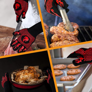 Pruchef - Cut and Extreme Heat Resistant Braai Cooking Silicone Gloves Default Title