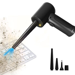 Electric Cordless Compressed Air Duster Blower Keyboard Cleaner Set - Black Default Title