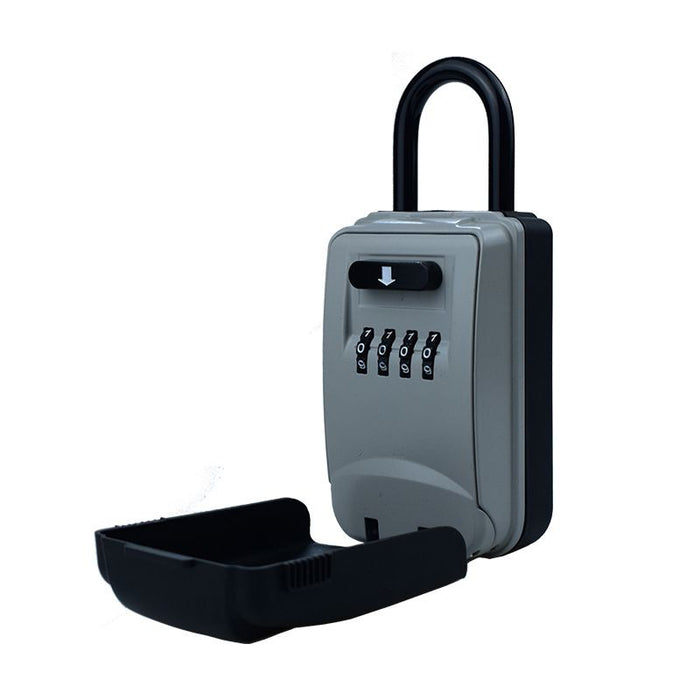 Pract Pack - Portable Hanging 4-Digit Combination Key Locker Storage Box