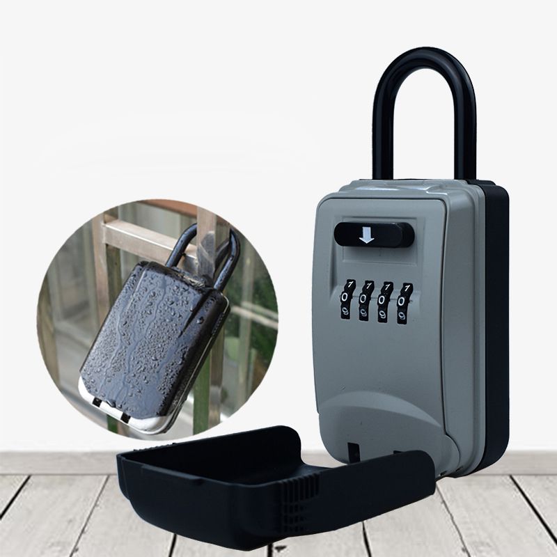 Pract Pack - Portable Hanging 4-Digit Combination Key Locker Storage B ...