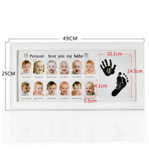 Toto Bubs - Baby Monthly Milestone 13 Picture Frame, Hand and Footprint Kit Default Title