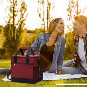 Pract Pack - Waterproof Insulated Picnic Lunch Cooler Bag - Wine Red Default Title