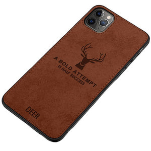 iPhone 12 / 13 Pro /13 Pro Max Cover - Luxury Waterproof Deer Cloth Finish - Chocolate - iPhone 12 Default Title