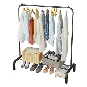 Pract Pack - Single Rail Free Standing Dry Clothes Rack for Hanging Clothes Default Title