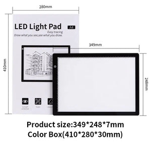 Nerdy Admin - Bright Version USB Powered A4 LED Light Tracing Pad for Art and Drawing Default Title
