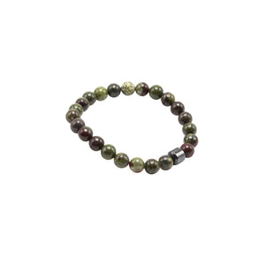 Volamor - Natural Gemstone Jasper and Magnetic Hematite Bracelets