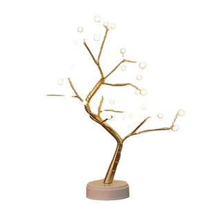 NerdyAdmin - Tree Branches Lights 36 LEDs Battery Plus USB Operated Tree Light – Gold