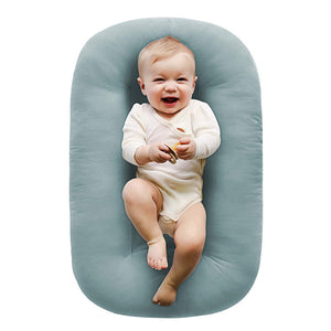 Toto Buds - Organic Cotton Baby Lounger - Slate