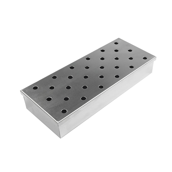 Herqona- Universal Stainless Steel Wood Chip Smoker Box- 23cm