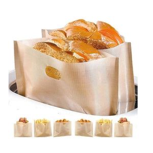 Pruchef - 15 Pack Reusable Toast Non-Stick Sandwich Bag - 16 x 16.5cm